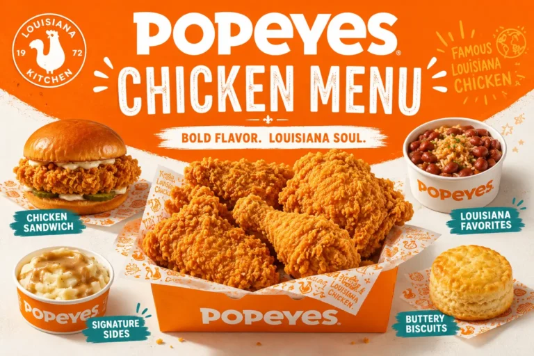 Popeyes Chicken Menu 2026: Full List With Prices & Calories