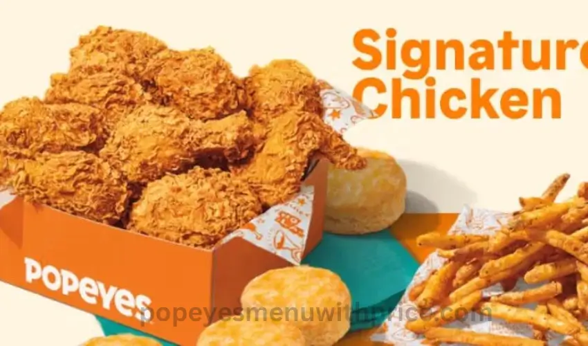 popeyes signature cicken and menu price